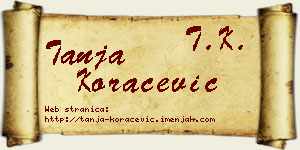 Tanja Koraćević vizit kartica